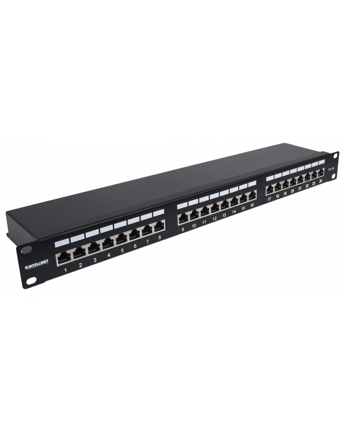 Intellinet PATCH PANEL 24 PORT CAT6A, STÍNĚNÝ FTP, CZARNY (0000050887) główny