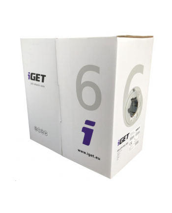 KABEL SKRĘTKA IGET UTP KAT.6 WEWN. DRUT 305M SZARY (IG6UTPPVC305)