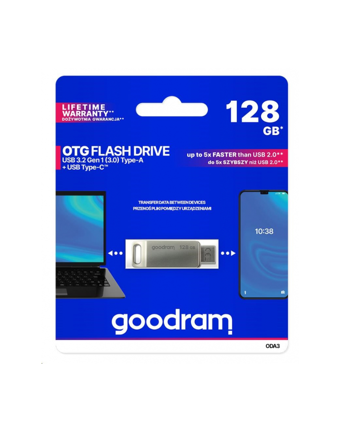 GOODRAM 128GB ODA3 SILVER USB 3.0 (ODA3-1280S0R11) główny