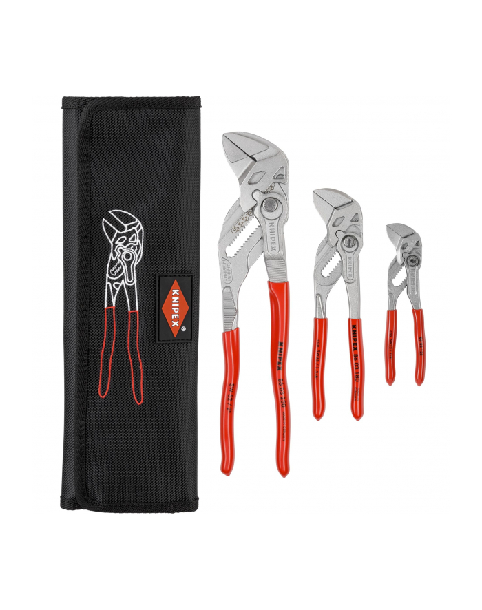 Knipex Szczypce Klucz W Jednym Narzędziu Zestaw 3Szt. 001955S6 główny