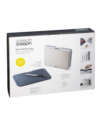 Joseph Joseph Zestaw 3 Desek L Szary 60147