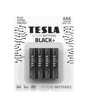 BATERIA TESLA AAA BLACK+ [4 SZT.]