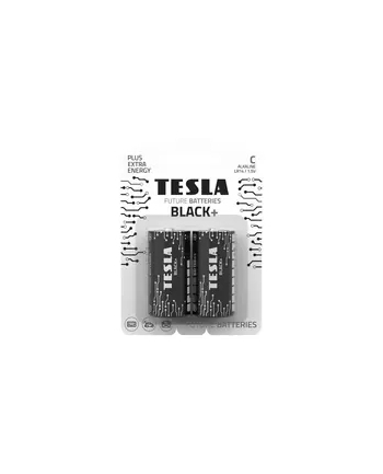 Tesla Black Alkaline Battery C Lr14 (2 Pcs.)