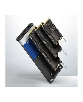 Axagon M.2 PCIe NVMe/SATA - USB-C 3.2 Gen 2 (EEM2SG2) nr 2