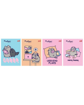 majewski Zeszyt A5 32k krata laminowany PUSHEEN p15  cena za 1 sztukę