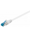 Kabel LAN Patchcord CAT 6A S/FTP biały 0,25m - nr 1