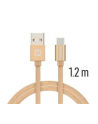Swissten Kabel USB - USB Typ C 1,2m Złoty (71521204) - nr 2