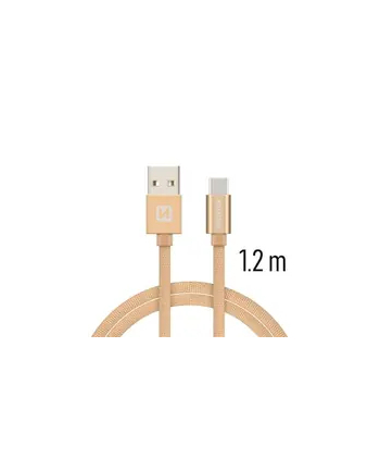 Swissten Kabel USB - USB Typ C 1,2m Złoty (71521204) nr 1