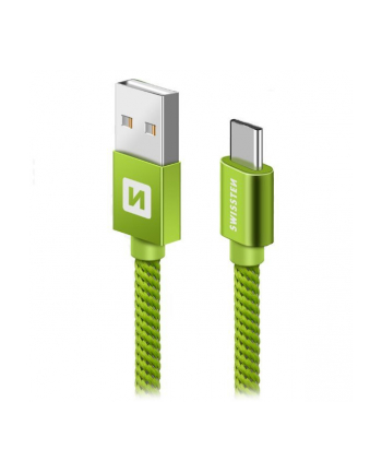 Swissten Kabel USB - USB Typ C 1,2m Zielony (71521207)