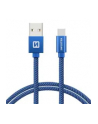 Swissten Kabel USB - USB Typ C 1,2m Niebieski (71521208) - nr 2