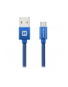 Swissten Kabel USB - Micro USB 1,2m Niebieski (71522208) - nr 1
