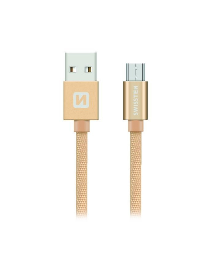 Swissten Kabel USB - Micro USB 2m Złoty (71522304) główny