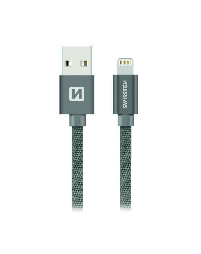 Swissten Kabel USB - Lightning 2m Szary (71523302) główny