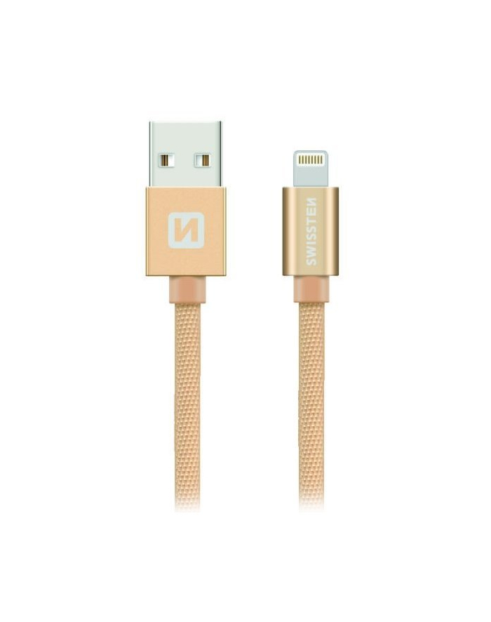 Swissten Kabel USB - Lightning 2m Złoty (71523304) główny