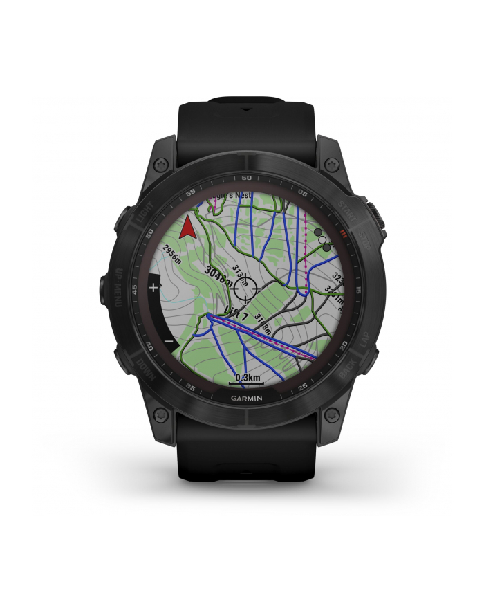 GARMIN Fenix 7X Sapphire Solar Czarny Tytan (0100254123) główny