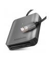axagon Zewnętrzny czytnik kart CRE-S3, USB-A 3. 2 GEN 1, 3-slot lun SD/microSD/CF, obsługa UHS-II - nr 2