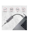 axagon Karta sieciowa 2.5 Gigabit Ethernet AD-E-25RC USB-C 3.2 Gen 1 - Realtek 8156, automatyczna instalacja, szara - nr 11