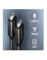 axagon Kabel (USB-C - USB-C) BUCM32-CM10A 3.2 Gen 2, 1m, PD 100W, 5A, 4K HD, ALU, oplot, czarny - nr 13