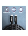 axagon Kabel (USB-C - USB-C) BUCM32-CM10A 3.2 Gen 2, 1m, PD 100W, 5A, 4K HD, ALU, oplot, czarny - nr 22