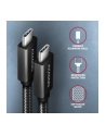 axagon Kabel (USB-C - USB-C) BUCM32-CM10A 3.2 Gen 2, 1m, PD 100W, 5A, 4K HD, ALU, oplot, czarny - nr 23