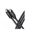 axagon Kabel (USB-C - USB-C) BUCM32-CM10A 3.2 Gen 2, 1m, PD 100W, 5A, 4K HD, ALU, oplot, czarny - nr 40