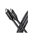 axagon Kabel USB-C - USB-A 3.2 Gen 2 BUCM32-CM20AB, 2m, PD 100W, 5A, 4K HD, ALU, oplot, czarny - nr 14