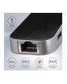 axagon Karta sieciowa HMC-6GL 3x USB-A, HDMI, RJ-45, USB 3.2 Gen 1 hub, PD 100W 20cm USB-C kabel - nr 20