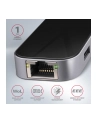 axagon Karta sieciowa HMC-6GL 3x USB-A, HDMI, RJ-45, USB 3.2 Gen 1 hub, PD 100W 20cm USB-C kabel - nr 5