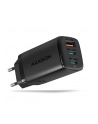 axagon Ładowarka sieciowa ACU-DPQ65, GaN 65W, 3x port (USB-A + dual USB-C), PD3.0/QC4+/PPS/Apple - nr 6
