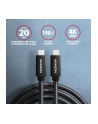 axagon Kabel (USB-C - USB-C) BUCM32-CM10A 3.2 Gen 2, 1m, PD 100W, 5A, 4K HD, ALU, oplot, czarny - nr 32