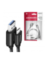 axagon Kabel USB-C - USB-A 2m USB 3.2 Gen 1, 3A, ALU, oplot BUCM3-AM20AB, czarny - nr 15