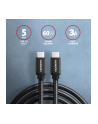 axagon Kabel USB-C - USB-C BUCM3-CM20AB 3.2 Gen 1, 2m, PD 60W, 3A, ALU, oplot, czarny - nr 33