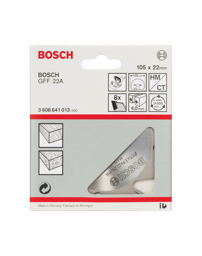 bosch powertools Bosch slot mill 105x20-8 - 3608641013 główny