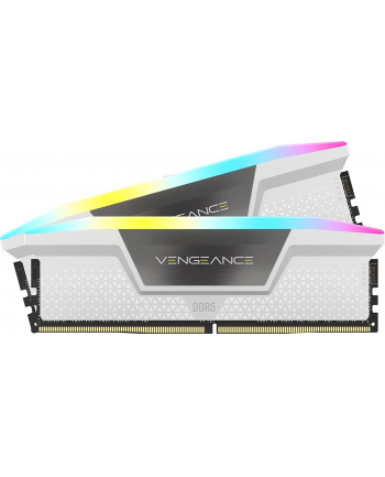 Corsair DDR5 32GB 6200 - CL - 36 - Dual-Kit - DIMM - CMH32GX5M2B6200C36W, Vengeance RGB, Kolor: BIAŁY