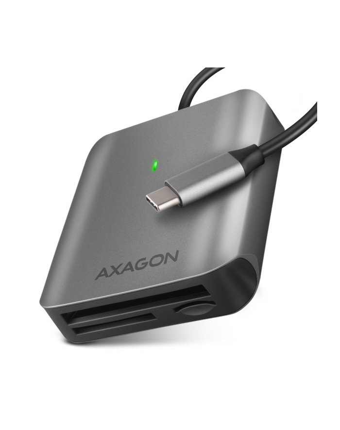 axagon Zewnętrzny czytnik kart CRE-S3C, USB-C 3.2 GEN 1, 3-slot ' lun SD/microSD/CF, obsługa UHS-II główny