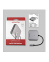 axagon Zewnętrzny czytnik kart CRE-S3C, USB-C 3.2 GEN 1, 3-slot ' lun SD/microSD/CF, obsługa UHS-II - nr 35