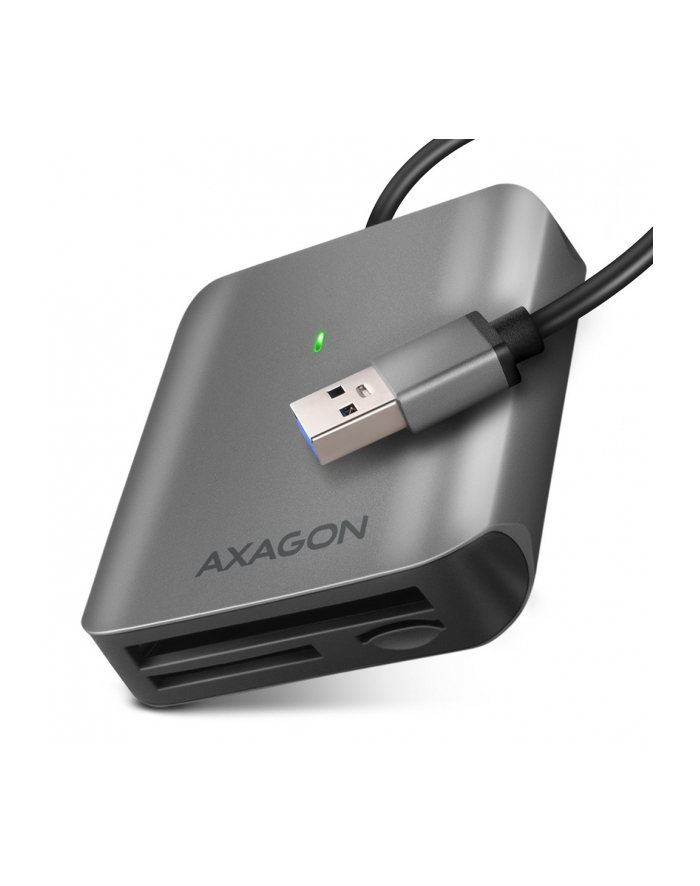 axagon Zewnętrzny czytnik kart CRE-S3, USB-A 3. 2 GEN 1, 3-slot lun SD/microSD/CF, obsługa UHS-II główny
