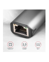 axagon Karta sieciowa 2.5 Gigabit Ethernet AD-E-25RC USB-C 3.2 Gen 1 - Realtek 8156, automatyczna instalacja, szara - nr 6