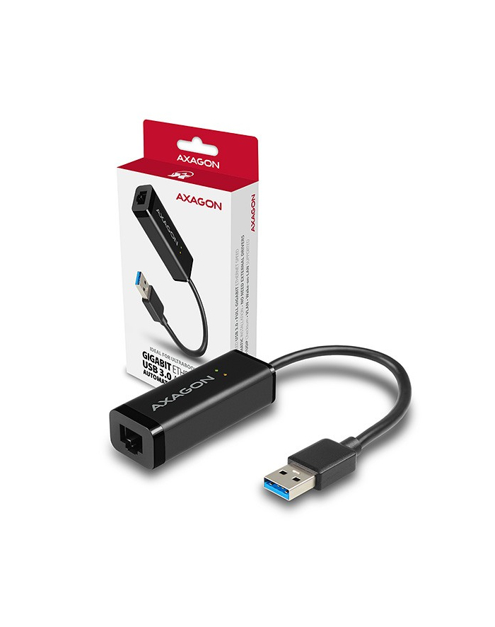 axagon Karta sieciowa Gigabit Ethernet adapter AD-E-SR, USB-A 3.2 Gen 1, instalacja automatyczna główny