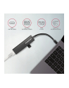axagon Karta sieciowa, hub metalowy HMC-GL3A 3x USB-A + GLAN, USB 3.2 Gen 1, 20 cm USB-C kabel - nr 19