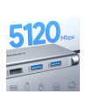 aukey Hub USB-C CB-C89 aluminiowy  | 10w1 | RJ45 Ethernet 10/100/1000Mbps | 4xUSB | HDMI 4k@30Hz | SD i microSD | USB-C Power Delivery 100W - nr 2