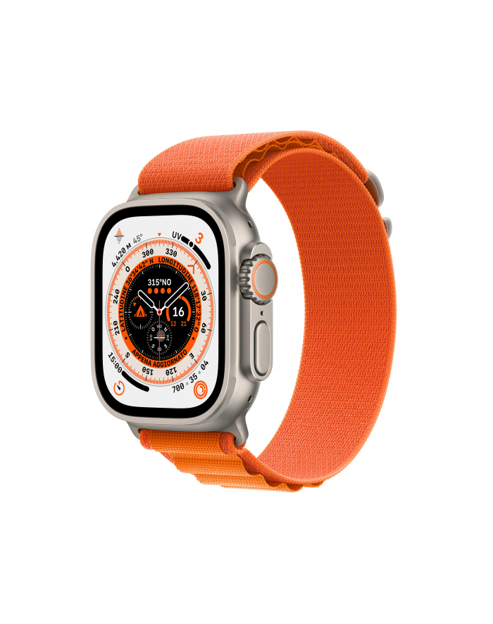 Apple Watch Ultra Smartwatch (orange, 49mm, Alpine Loop, Titanium Case, Cellular) MNHH3FD/A główny
