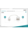 digitus Kabel do transmisji danych/ładowania USB A/Lightning MFI 0,1m Biały - nr 3