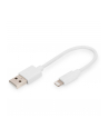 digitus Kabel do transmisji danych/ładowania USB A/Lightning MFI 0,1m Biały - nr 8
