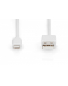 digitus Kabel do transmisji danych/ładowania USB A/Lightning MFI 2m Biały - nr 13