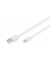 digitus Kabel do transmisji danych/ładowania USB A/Lightning MFI 2m Biały - nr 1