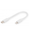 digitus Kabel do transmisji danych/ładowania USB C/Lightning MFI 0,10m Biały - nr 5