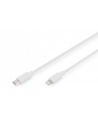 digitus Kabel do transmisji danych/ładowania USB C/Lightning MFI 2m Biały - nr 13