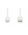 digitus Kabel do transmisji danych/ładowania USB C/Lightning MFI 2m Biały - nr 2