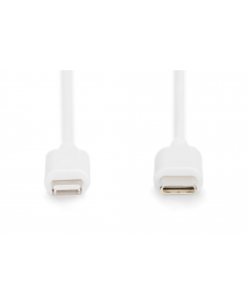digitus Kabel do transmisji danych/ładowania USB C/Lightning MFI 2m Biały
